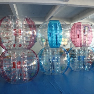 Burbuja inflable de 0,7 mmTPU de 1,5 m de diámetro, color a rayas, pelota de fútbol - Product Image 1