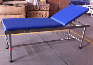 Dossier d'hôpital réglable <span class=keywords><strong>table</strong></span> de traitement en acier inoxydable BT-EA012 lit d'examen médical <span class=keywords><strong>table</strong></span> d'examen clinique rouleaux de papier - Product Image 3