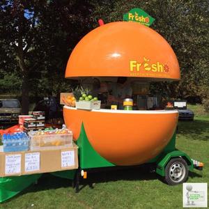 Nuevo remolque de limonada de fibra de vidrio móvil carrito de comida en forma de fruta para uso de aperitivos al aire libre para restaurantes y tiendas de alimentos - Product Image 2