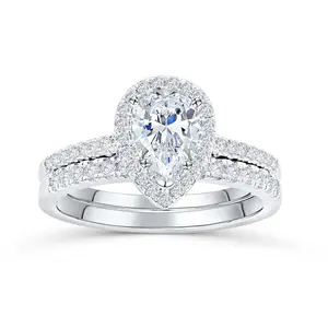 SKA 批发 Anillo 戒指热卖 925 银戒指玫瑰镀金戒指为女性礼物设置订婚戒指