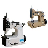 Machine à coudre manuelle à lit plat pour sacs, point de chaînette, mini, mécanique, pour combinaisons, avec coupe-fil, neuve