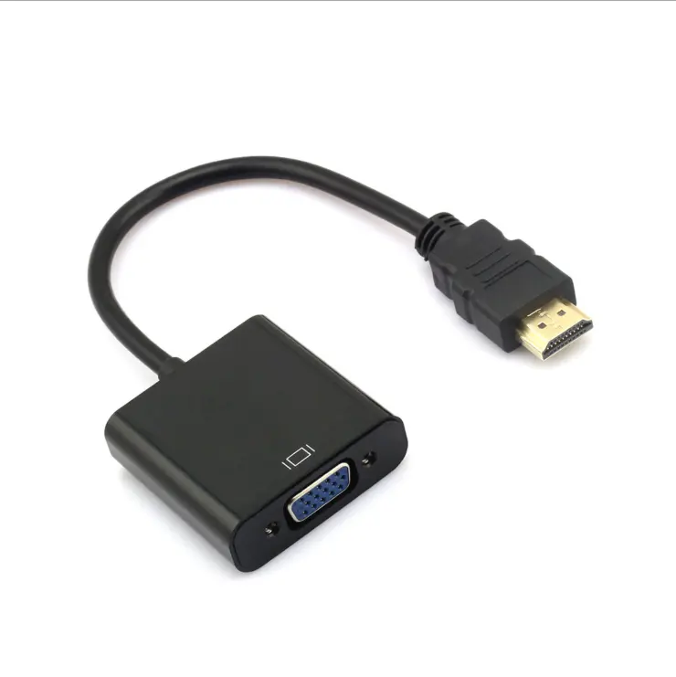 Servicio de OEM hdmi_vga_adapter Cable 1080p HDMI macho a Vga hembra de Cable Hdmi a Vga con Stock