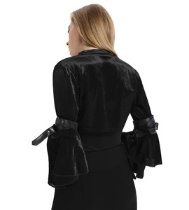 Bolero Corto Personalizado para Mujer, Estilo Retro Vintage Steampunk Gótico, con Mangas Largas de Campana, SL000031 - Product Image 3
