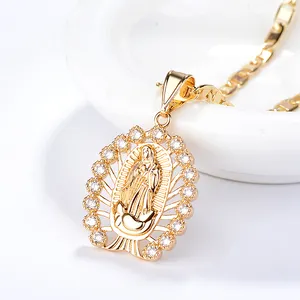 necklace accessories 18k gold jewelry religious men gold pendant