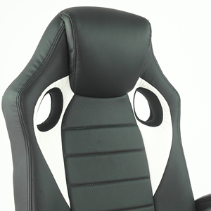 <span class=keywords><strong>Chaise</strong></span> de bureau de gaming en cuir, style siège de course - Product Image 6