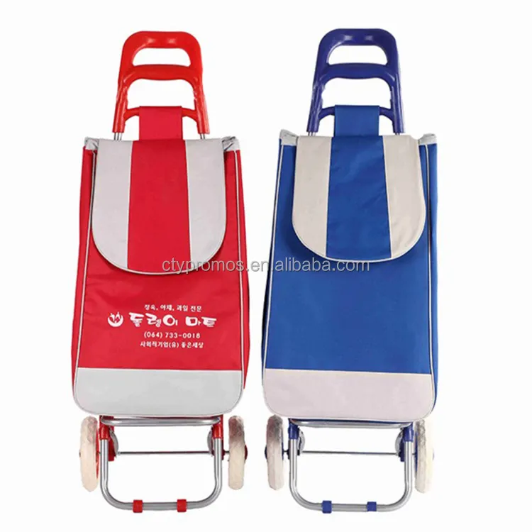 Light Folding Shopping Trolley Bag, Folding Shopping Cart Bag, Supermarket Shopping Trolley With Seat
