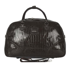 Sacs polochon en cuir personnalisés sac de voyage en peau de crocodile sac polochon - Product Image 2