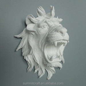 Statua a Testa di Leone <span class=keywords><strong>in</strong></span> <span class=keywords><strong>Resina</strong></span> da Parete, Busto di Leone - Product Image 1