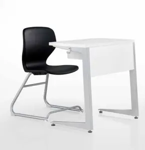 Student Furniture School Study Table Chair ,Modern Attached School Desks and Chairs