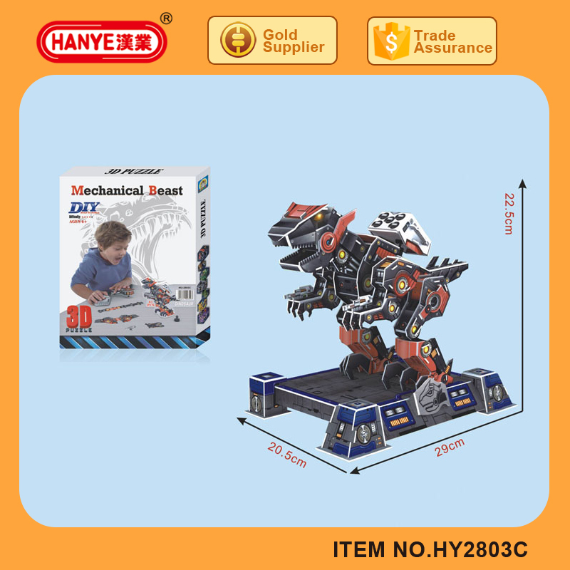 Ребенок игрушка динозавр машины зверь супер 3d головоломки