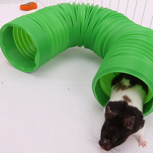 Tunnel di criceti per animali domestici pieghevole gioco a 1 via giocattolo tuff tube divertimento per piccoli conigli furetti cavie - Product Image 4