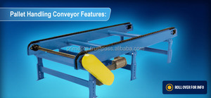 Industrial Pallet <b>Chain</b> Conveyor System With Robust <b>Chains</b> And Rollers For Continuous Transport Of Pallets Containers Materials - Product Image 3
