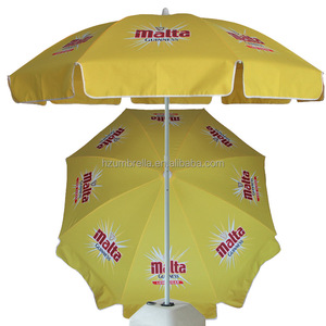 Venta caliente promocional logotipo personalizado diseñado sombrilla de playa Patio Sun Outdoor Garden Beach Umbrella - Product Image 1