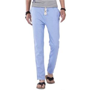 <span class=keywords><strong>Pantaloni</strong></span> in <span class=keywords><strong>Lino</strong></span> Antimicrobici per Uomo, Estivi, Traspiranti, <span class=keywords><strong>Slim</strong></span> Fit, <span class=keywords><strong>Pantaloni</strong></span> Casual in Canapa e Cotone per Ragazzi - Product Image 6