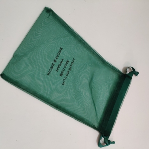 Drak — pochette cosmétique en <span class=keywords><strong>Organza</strong></span> vert, 40x60 cm, logo personnalisé - Product Image 2