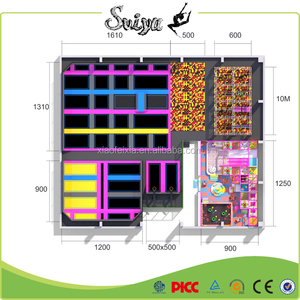 Nieuwe Hot Selling <span class=keywords><strong>Super</strong></span> Zachte Gymnastiek Foam Pit Blokken, Trampoline Park Met Schuim Pit Te Koop - Product Image 2