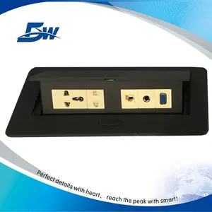 Hidden Pop Up Table Switch Outlet / Desk Top Connection Socket Box