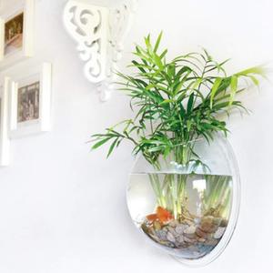 Opknoping Muur Gemonteerd Vis Kom <span class=keywords><strong>Betta</strong></span> <span class=keywords><strong>Tank</strong></span> Aquarium Plant Fish Bubble-Clear (Medium) - Product Image 3