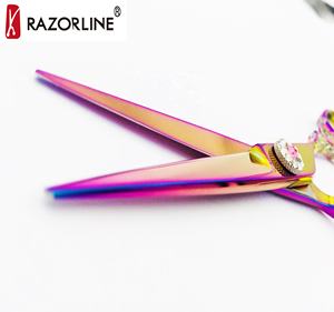 Venta al por mayor salón de belleza equipo tijeras de pelo 440C japonés profesional de corte de pelo tijeras para Peluquerias - Product Image 4