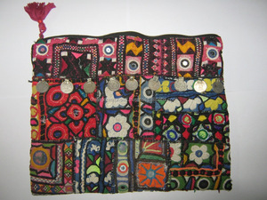 Handmade Cotton Women's Banjara Tribal Embroidery Sling Bag Vintage Mirror Work Zipper Closure Portable Ethnic <b>Clutch</b> Fashion - Product Image 4