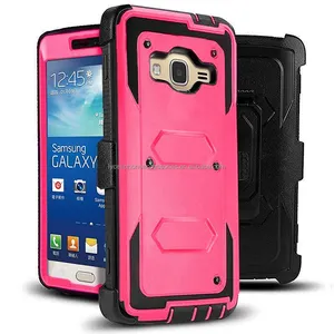 Combo Rugged Shell Cover with Built-in Kickstand Phone Holster Case for Samsung Grand Prime G530/J2 Prime