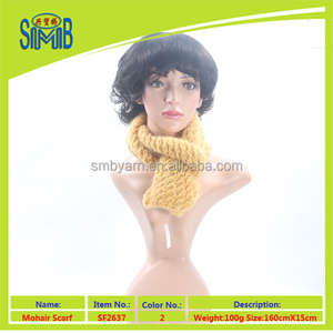 Hilo en madejas fancy cepillado lana de angora hilados de seda para tejer - Product Image 6