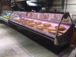 Réfrigérateur commercial servir sur comptoir porte en verre vitrine congélateur pour supermarché - Product Image 6