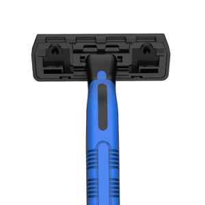 Ba Lưỡi Thép Không Gỉ Với Tay Cầm Cao Su Dài Dao Cạo Râu Dùng Một Lần - Product Image 3