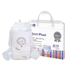 Couches et couches jetables <span class=keywords><strong>pour</strong></span> bébés, pantalon de marche, pantalon de traction absorbant ultra-doux en pulpe 3D <span class=keywords><strong>pour</strong></span> la prévention des fuites - Product Image 1