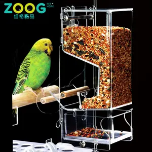 Fabriek Automatische Vogel Feeder Acryl Vogel Feeder Voor Canaries, Papegaai Vogelkooi