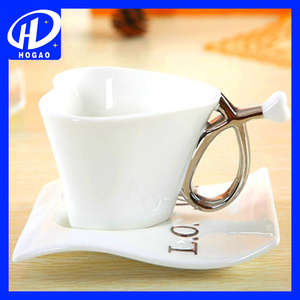 Blanco Azul Rosa <span class=keywords><strong>En</strong></span> Forma de Corazón Creativo De Cerámica taza de Café Taza de Leche Taza Del Regalo 120 ML - Product Image 4