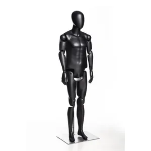 HM01-G chất lượng Cao Đầy Đủ cơ thể nam giới màu đen khớp di chuyển người giả