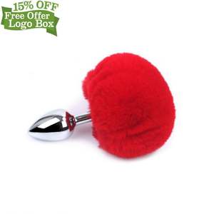 Scatola Personalizzata Gratuita - Nuovo Prodotto <span class=keywords><strong>Plug</strong></span> <span class=keywords><strong>Anale</strong></span> in Metallo con <span class=keywords><strong>Coda</strong></span> di Volpe in Acciaio Inox Multicolore - Product Image 3