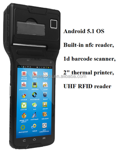 5 pulgadas portátil de recopiladores de datos con Lector RFID UHF, impresora térmica, 1d escáner - Product Image 1