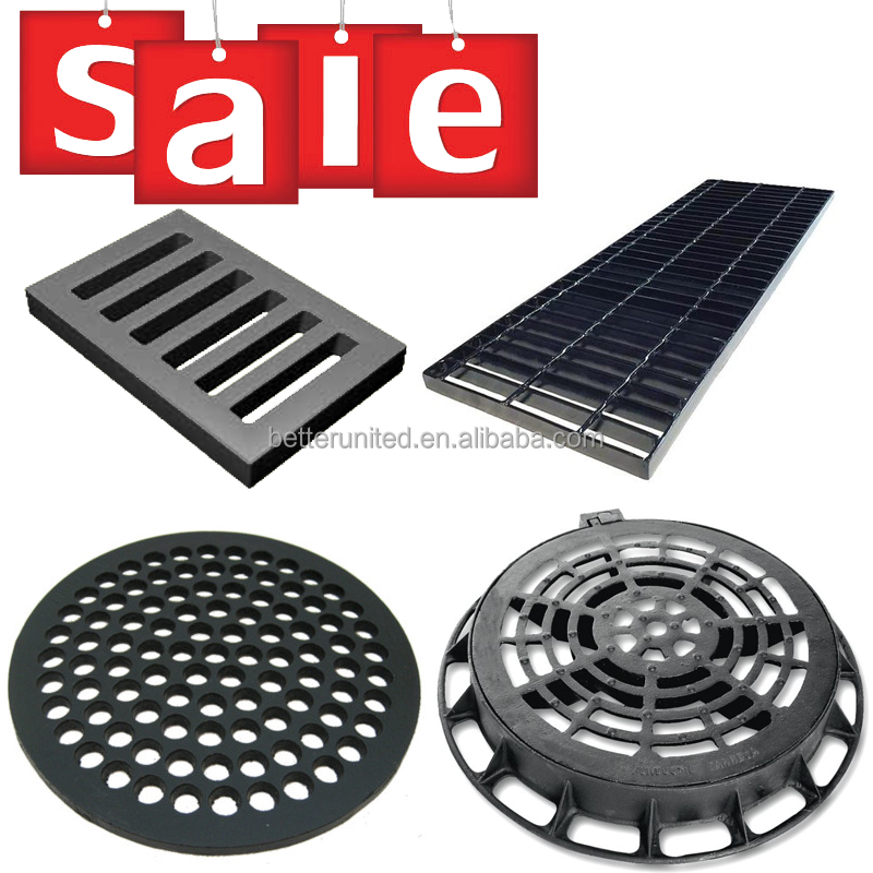Высокопроизводительная сверхпрочная крышка люка из ковкого чугуна/чугунная дренажная решетка/решетка для дренажа