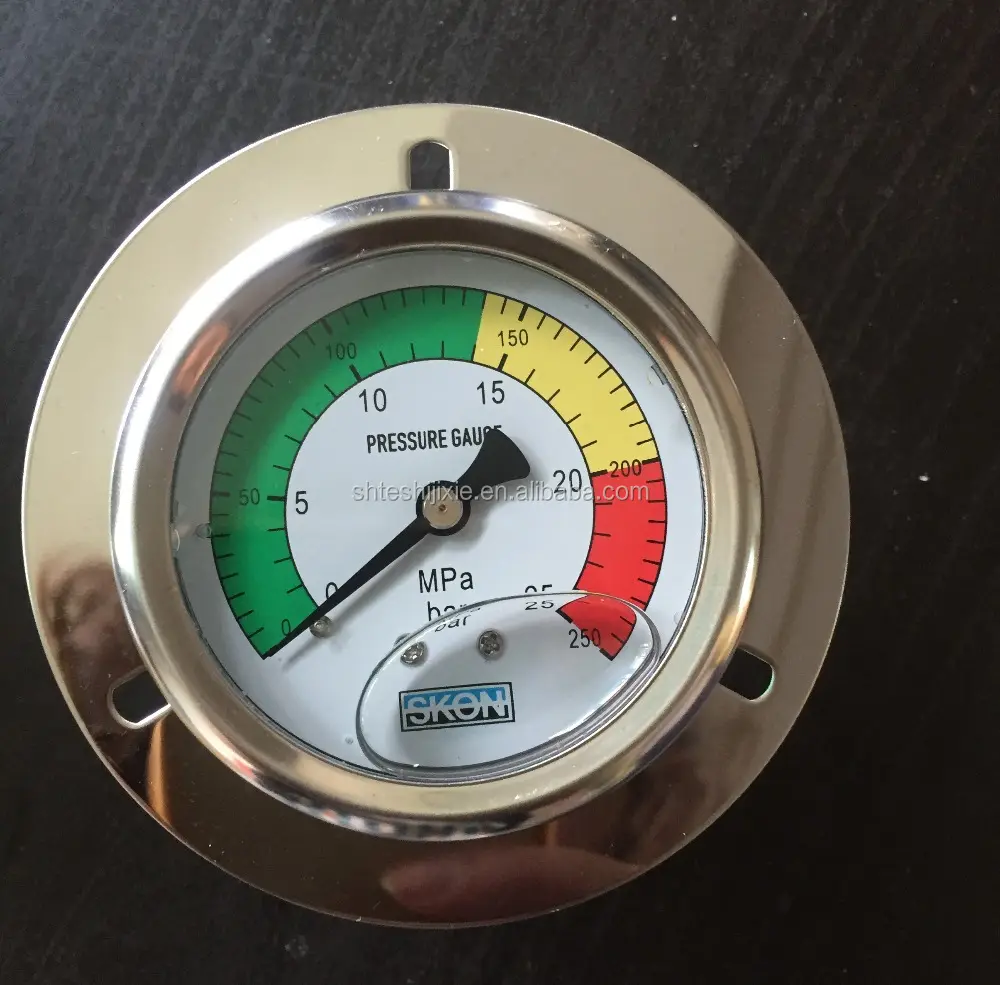 Hydraulische Druk Hydraulische Hydraulische Shockproof Aardbeving-slip Manometer YN60 1.6mpa