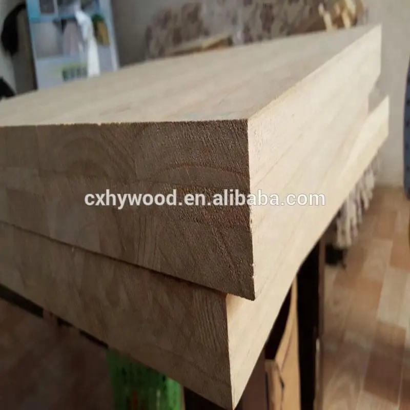 Madera de pino de madera de Paulownia, tabla de madera de pino, madera de Paulownia para muebles, precio barato