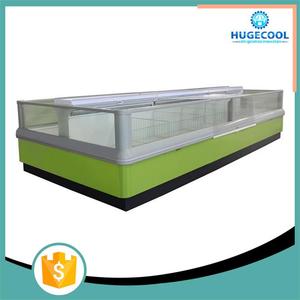 Exhibición comercial tipo isla congelador para el supermercado - Product Image 1