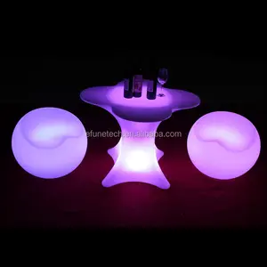 professional factory illuminated outdoor glowing furniture pe or acrylic ball chair with led lights