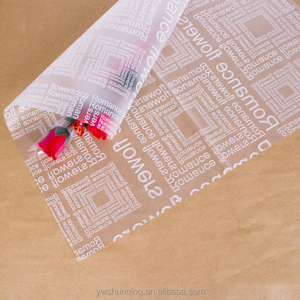 Pellicola Trasparente in PVC con Stampa di Lettere per Bouquet di Fiori Freschi 2018, <span class=keywords><strong>Materiale</strong></span> di <span class=keywords><strong>Imballaggio</strong></span> in Plastica Opaca - Product Image 6