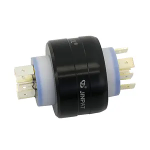 JINPAT 6 Poles Mercury Slip Ring With Special Sealing Materials Precious Metal Contacts Stable Connection