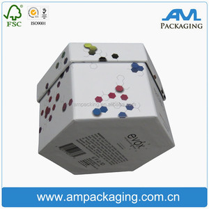 Venta al por mayor de hexagonal de la caja de papel 12 botellas de 8 botella de ampolla caja médica embalaje exterior - Product Image 4