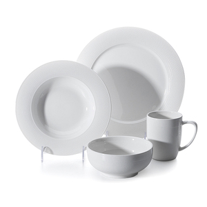 Chine Usine Blanc Pur Élégant Arcopal Dîner Ensemble, <span class=keywords><strong>Vaisselle</strong></span> En Céramique ~ - Product Image 2