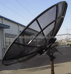 4 6 8 10 12 16 pés ao ar livre hd tv digital tamanho grande antena de Satélite de Banda C prato de malha de alumínio antena para eua mercado americano/