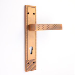 定制原创高品质时尚门锁设计大尺寸门把手门锁套装 - Product Image 2