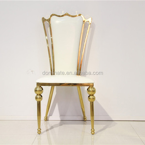 Comercio al por mayor más nuevo diseño <span class=keywords><strong>de</strong></span> oro lujo <span class=keywords><strong>alquiler</strong></span> Acero inoxidable silla evento para la venta - Product Image 1