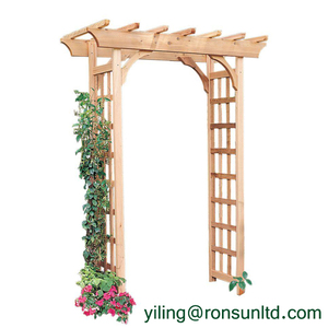 <span class=keywords><strong>Arche</strong></span> de jardin en <span class=keywords><strong>bois</strong></span> Rose, 1 pièce, passerelle, arceau d'entrée élégant - Product Image 2