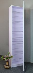 Wood Designs Wall-mounted Mirrored <strong>Tall</strong> <strong>Shoe</strong> Cabinet <strong>Rack</strong> - Product Image 3