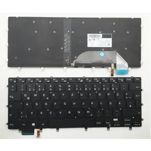 מחשב נייד HK-HHT מקלדת עבור dell xps 15 9550 9560 9570 מקלדת עם תאורה אחורית גרמנית