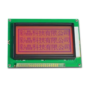 2024 Rode Fabriek Leveren 3V Laag Verbruik Rohs Zonlicht Leesbaar 128X64 Dots Matrix Grafische Alfanumerieke Lcd Module Display